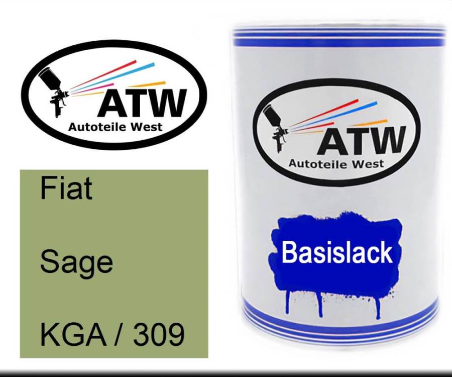 Fiat, Sage, KGA / 309: 500ml Lackdose, von ATW Autoteile West.